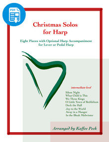 Christmas Solos for Lever or Pedal Harp arr. by Kaffee Peck - PDF Download