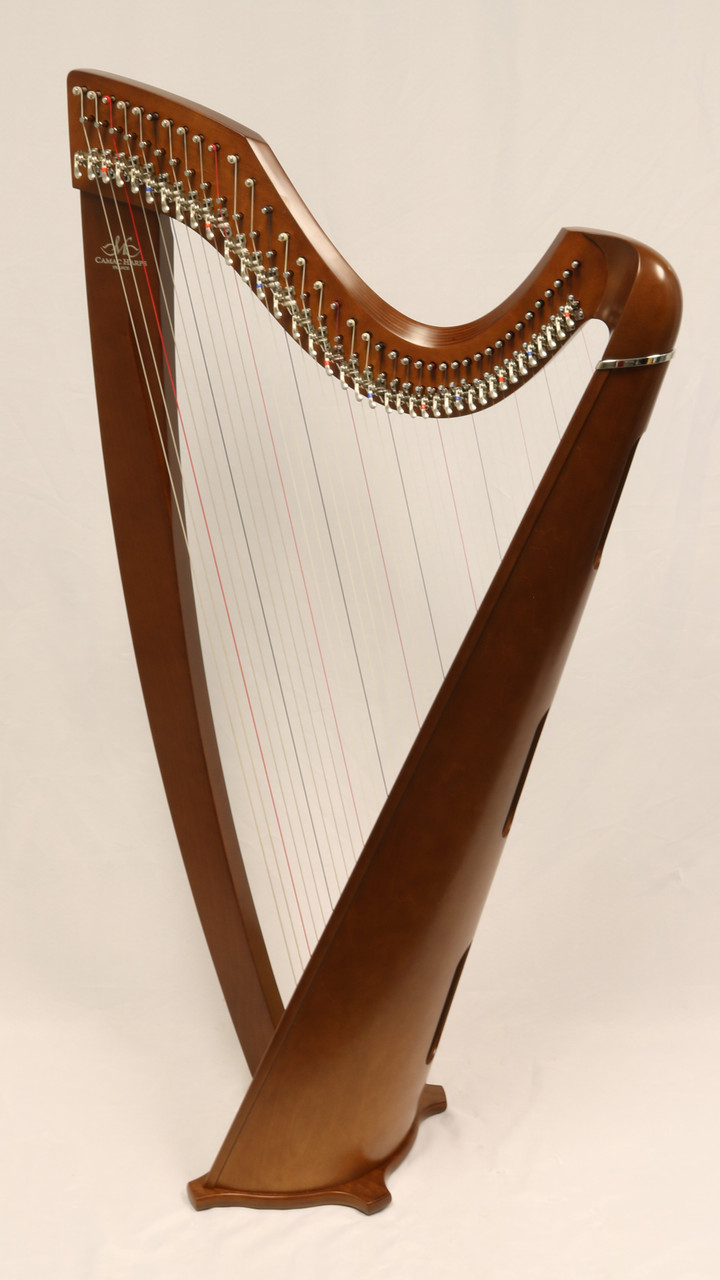 Camac Harps - Harpe celtique CAMAC Morgane 34 cordes nylon Finition noyer  foncé Année de fabrication : 1999 Garantie 6 mois Camac lever harp Morgane  34 nylon strings dark walnut finish Year 1999 6 months warranty 1000€