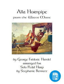 Alla Hornpipe from the Water Music arr. by Stephanie Bennett for Pedal Harp - PDF Download
