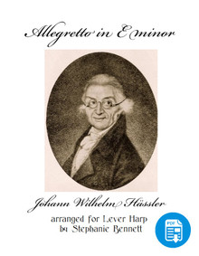 Allegretto in E minor arr. by Stephanie Bennett for Lever Harp - PDF Download