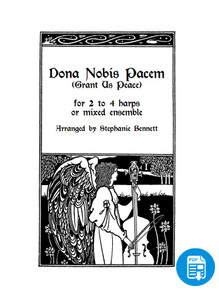 Dona Nobis Pacem arr. by Stephanie Bennett for Harp Ensemble FULL SCORE AND PARTS - PDF Download