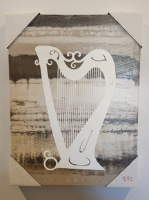Harp Artwork - White Harp