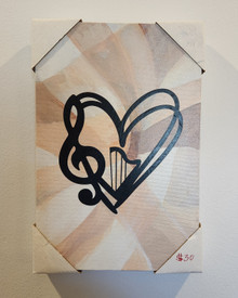 Harp Artwork - Heart