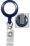 2120-4552 - Retractable Badge Reel Royal Blue With White Face 100 Per Pack