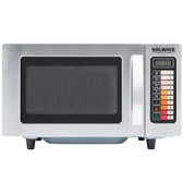 Stainless Steel Commercial Microwave with Push Button Controls - 120V, 1000W-Solwave MW1000SS 