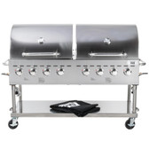 Stainless Steel Outdoor Grill with Roll Dome and Cover-Backyard GRILL Pro -Deluxe 60"  