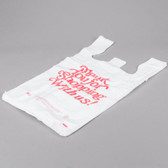 White Thank You Heavy-Duty Plastic T-Shirt Bag 500/case