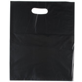  Black Unprinted Extra Heavy-Duty Plastic Merch Bag 500/Case