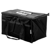 Food Delivery Bag / Pan Carrier with Foam Freeze Pack Kit-Black Insulated Nylon 