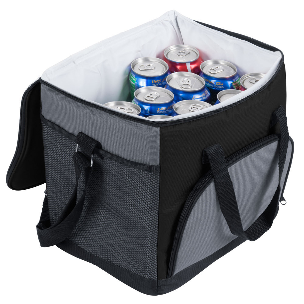 Black, SoftSided, 24, Can, Insulated, Cooler, / Hot, or, Cold