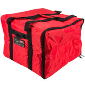 Nylon Pizza / Catering / Sandwich Delivery Bag-Red Insulated Medium 