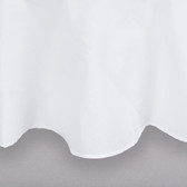 72" White Round Hemmed Polyspun Cloth Table Cover