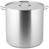 100 Qt. Heavy-Duty Stainless Steel Stock Pot with Cover