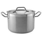 8 Qt. Heavy-Duty Stainless Steel Stock Pot with Cover