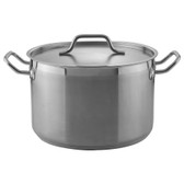 12 Qt. Heavy-Duty Stainless Steel Stock Pot with Cover