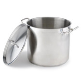 16 Qt. Heavy-Duty Stainless Steel Stock Pot with Cover