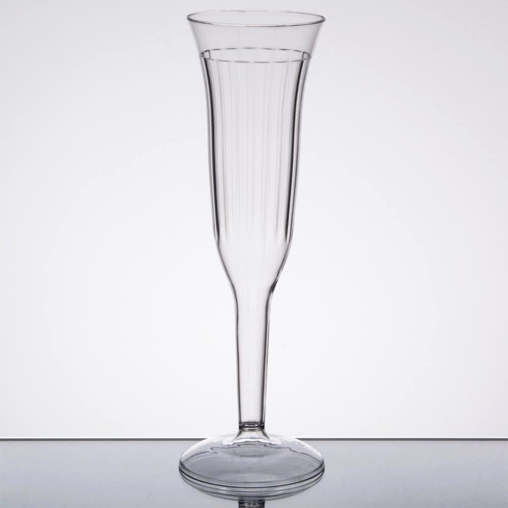 case of champagne flutes