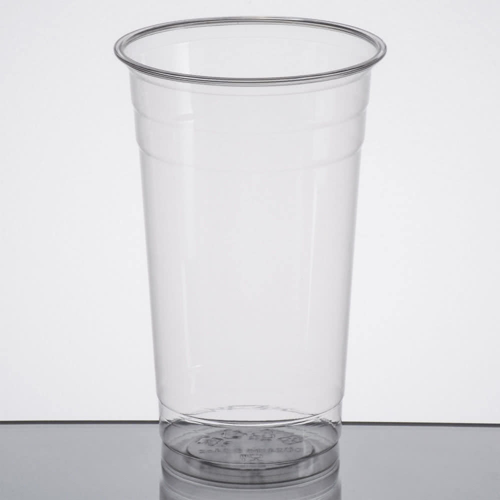 Kuki Collection Case of 500 24oz PET Disposable Plastic Cups 