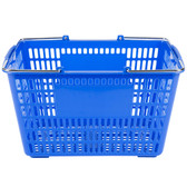 Plastic Grocery Market Shopping Basket-Blue 18 3/4" x 11 1/2" 