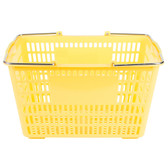 Plastic Grocery Market Shopping Basket-Yellow 18 3/4" x 11 1/2" 