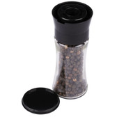 Black Peppercorn Glass Grinder - 6/Case-Morton 1.24 oz. 