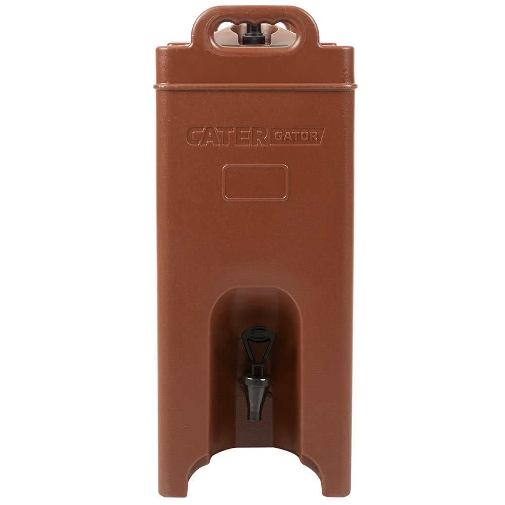 CaterGator 5 Gallon Brown Insulated Beverage Dispenser (215BEVDISPBR
