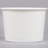 Choice 12 oz. White Paper Frozen Yogurt Cup - 1000/Case