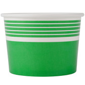 Choice 12 oz. Green Paper Frozen Yogurt Cup - 1000/Case