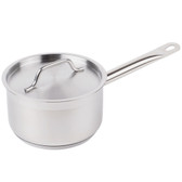 Vigor 2 Qt. Stainless Steel Aluminum-Clad Straight Sided Sauce Pan