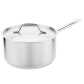 Vigor 6 Qt. Stainless Steel Aluminum-Clad Straight Sided Sauce Pan