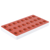24 Compartment Fruit Jelly Flexible Palet Round Mold-Matfer Bourgeat 339017 