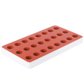 24 Compartment Fruit Jelly Flexible Raspberry Mold-Matfer Bourgeat 339013 