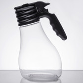 Option Tritan 48 oz. Dispenser Bottle with Black Plastic Top-Tablecraft N48 NSF 