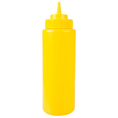 Wide Mouth Squeeze Bottle - 6/Pack-32 oz. Yellow 