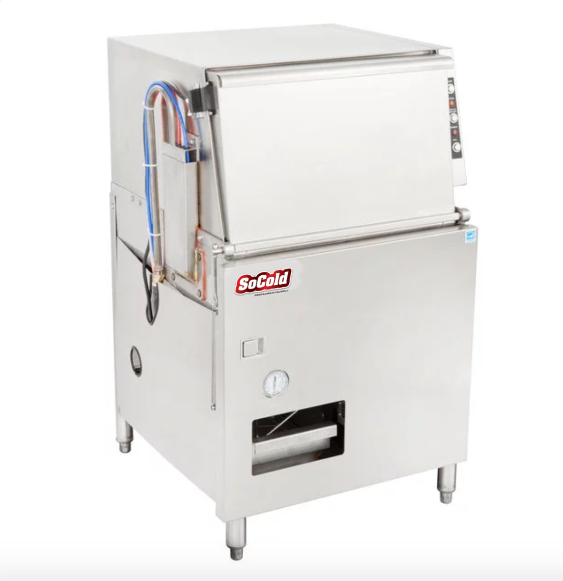 SoCold, Warewashing, DG, Low, Temperature, Single, Rack, Glass, Washer