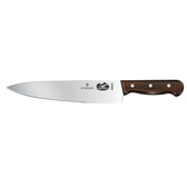 10", Straight, / Serrated, Edge, Chef, Knife, with, Rosewood, Handle-Victorinox, 40023, 
