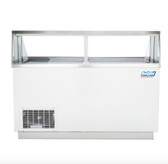 67 3/4" 12 Tub White Deluxe Ice Cream Dipping Cabinet