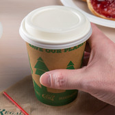 Kraft Paper Hot Cup and Lid - 100/Pack-10oz eco