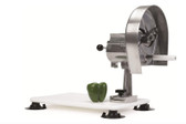 Adjustable Fruit / Vegetable Rotary Slicer with Portable Mounting Base 1/8" to 1/2" 