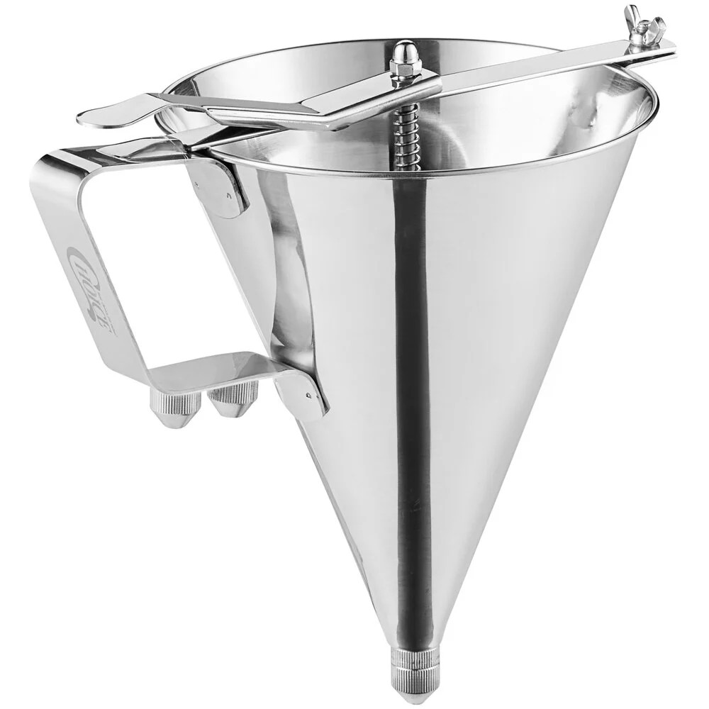Choice 7 1/4" Stainless Steel Confectionery Dispenser Funnel (407SSCF7