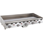Vulcan MSA60-30 60" Countertop Deep Griddle with Snap-Action Thermostatic Controls - 135,000 BTU