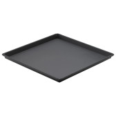 Winco SPP-1616 16" Square Heavyweight Rolled Steel Sicilian Pizza Pan