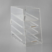 Bakery Display Case with Front & Rear Doors - 4 Tray 