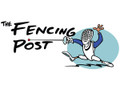 T-Shirt - The Fencing Post classic logo on white 100% poly t-shirt