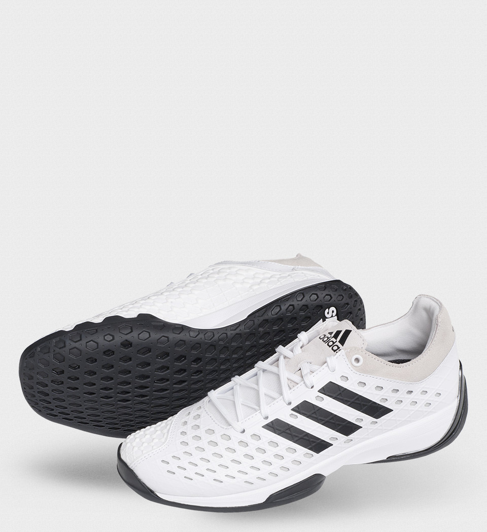 Fencing Shoe Adidas Fencing Pro White With Black Trim Close Out The Fencing Post