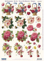 3-D Pre-cut Victorian Flowers