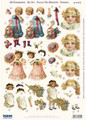 3-D Pre-cut Victorian Girls