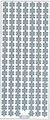 Outline Snowflake Border - White