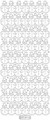 Outline Transparent Snowmen Borders - Gold Glitter