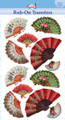 Old-Fashioned Fan Rub-On Transfers